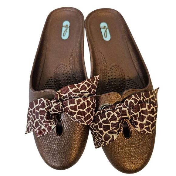 OKAb womens Madison slides/mules, copper. Size 8. - Picture 2 of 5